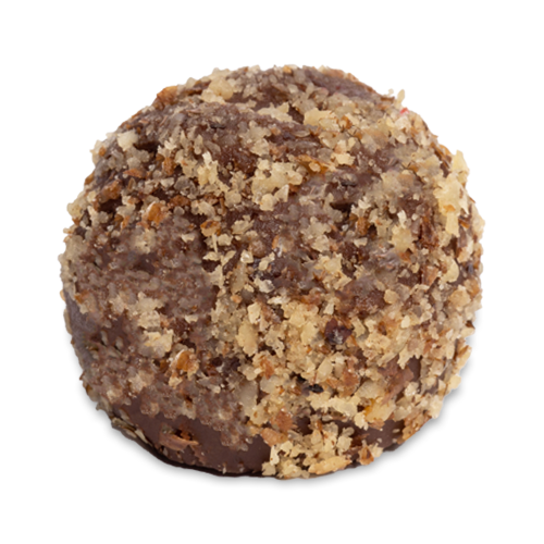 Nutty Lavender Truffle sugar free milk chocolate ganache coated with walnut pieces