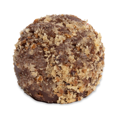 Nutty Lavender Truffle sugar free milk chocolate ganache coated with walnut pieces