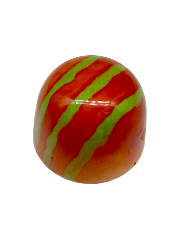 Strawberry Lime - Sugar Free Dark Chocolate Bonbon with green and pink coloring