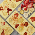 Love Is - Organic White Chocolate Bar with Strawberries and Bananas