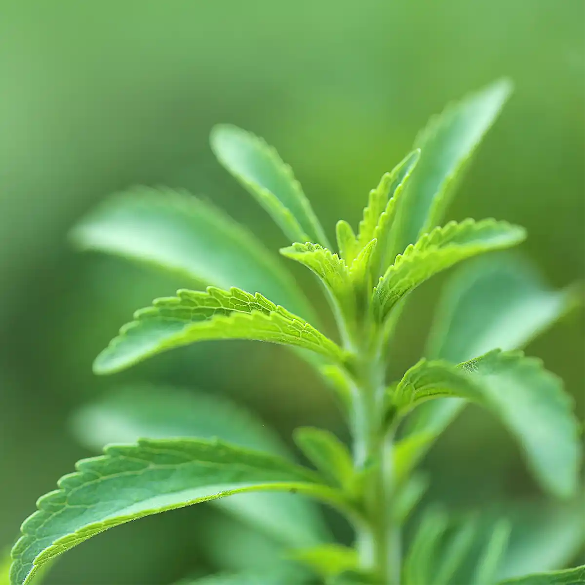 green stevia plant